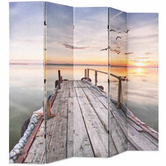 Folding Room Divider Lake 200 x 170 cm 5