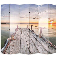 Folding Room Divider Lake 228 x 170 cm 6
