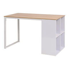Writing Desk 120x60x75 cm Oak and white