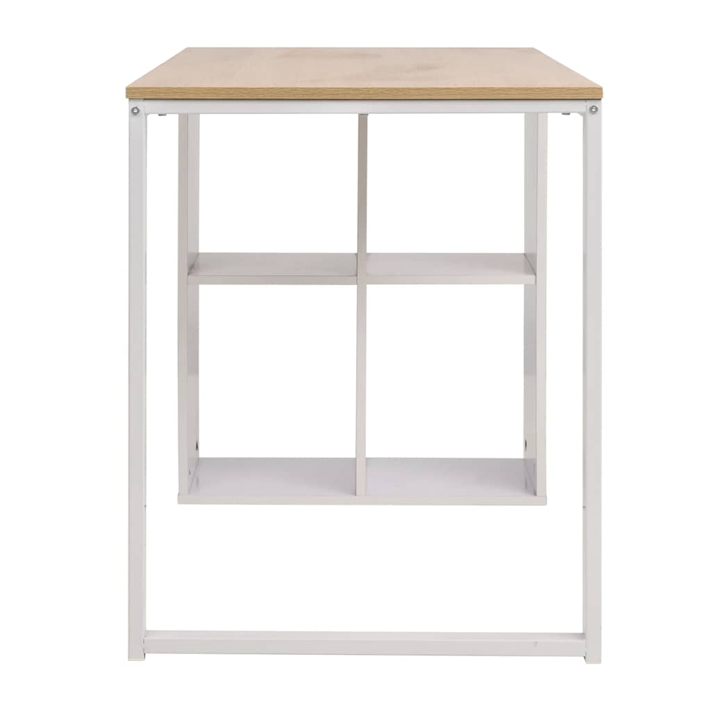 Writing Desk 120x60x75 cm Oak and white