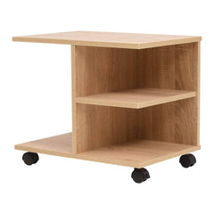 vidaXL Rolling Shelf | Oak | Engineered wood with melamine finish | Medium 1