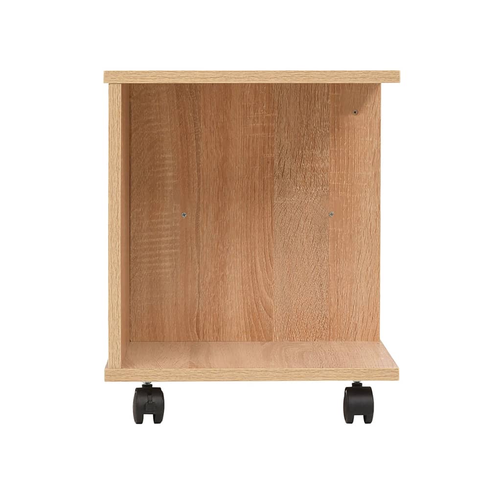 vidaXL Rolling Shelf | Oak | Engineered wood with melamine finish | Medium 4