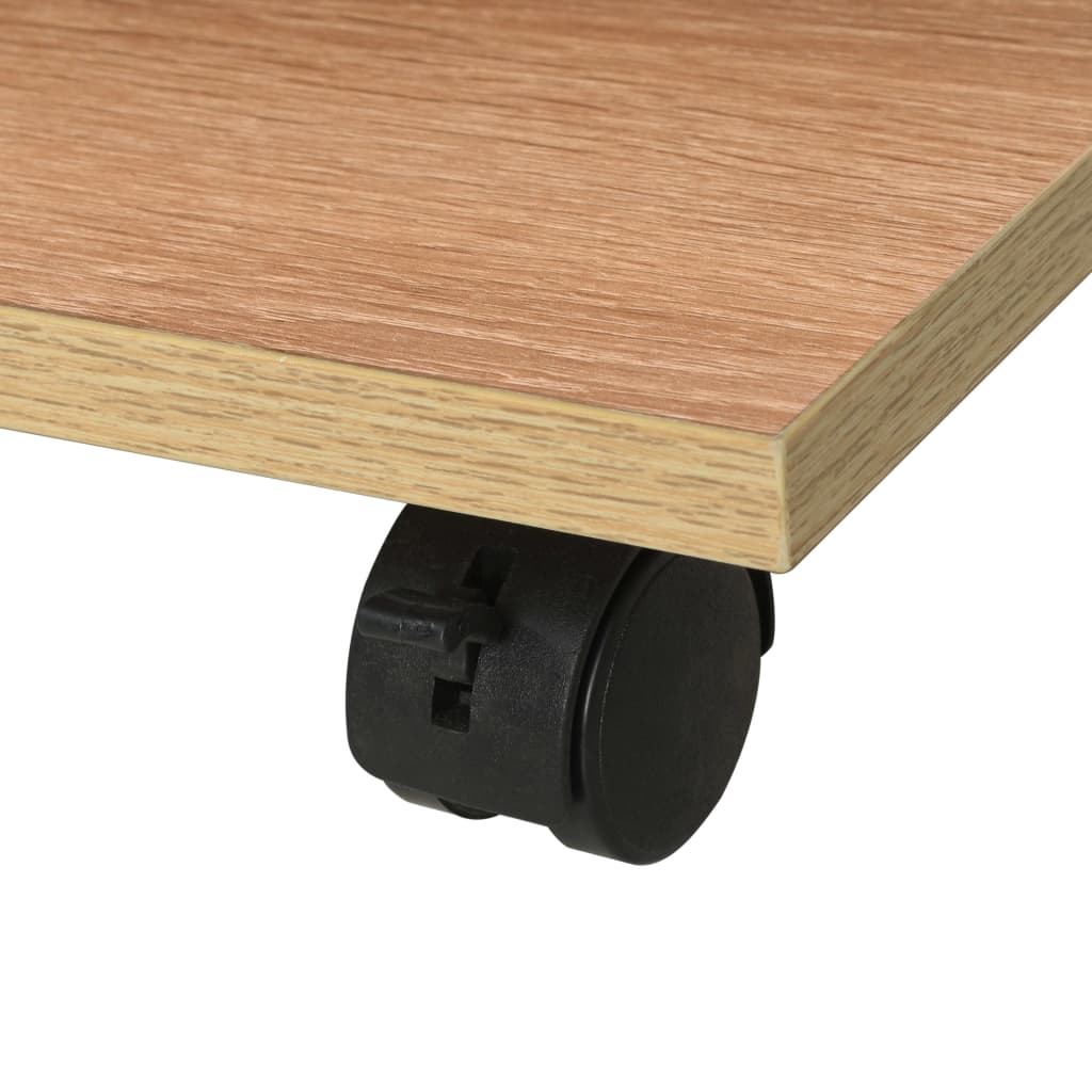 vidaXL Rolling Shelf | Oak | Engineered wood with melamine finish | Medium 5
