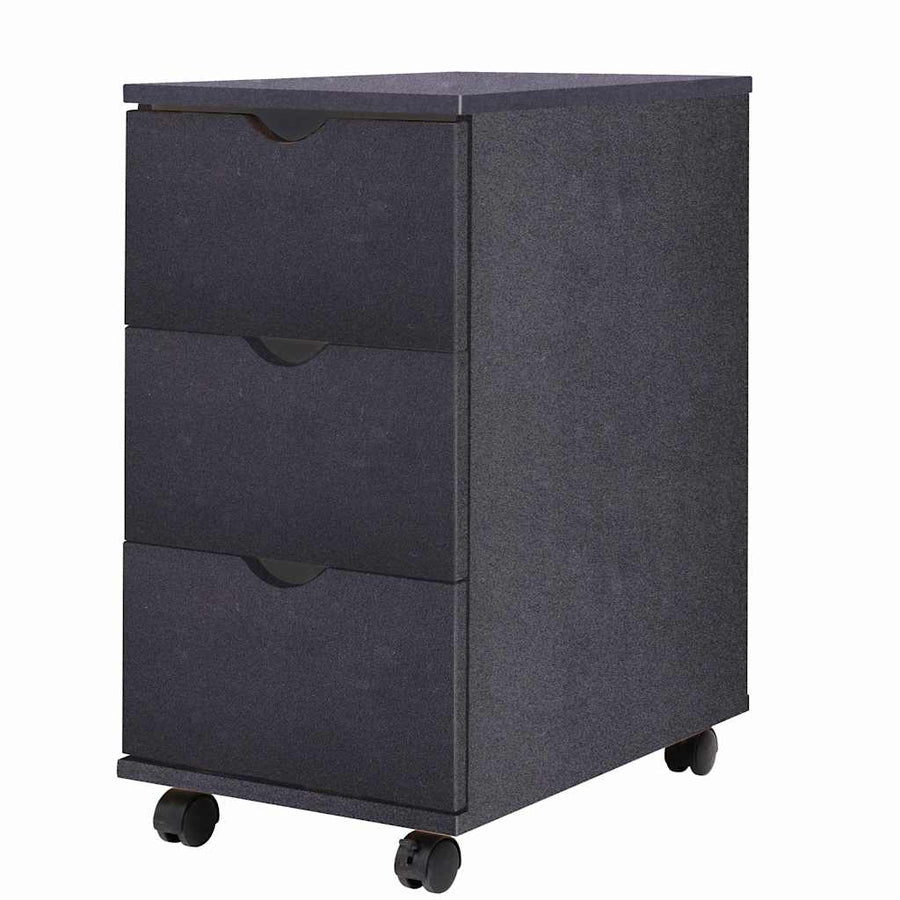 vidaXL Drawer Unit 33x45x60 cm Black 1