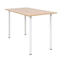 vidaXL Dining Table 120x60x73 cm Oak and White 1