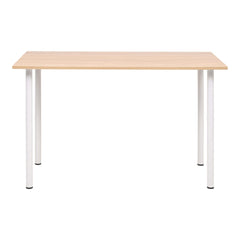 vidaXL Dining Table 120x60x73 cm Oak and White 2