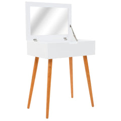 vidaXL Dressing Table with Mirror MDF 60x40x75 cm 1