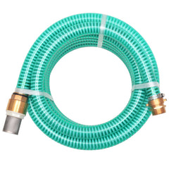 vidaXL Suction Hose with Brass Connectors 4 m 25 mm Green 1