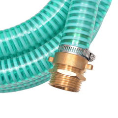 vidaXL Suction Hose with Brass Connectors 4 m 25 mm Green 5