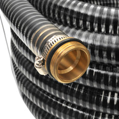 vidaXL Suction Hose | Black | Plastic, Brass | 4m length | Suction Hose 2