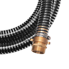 vidaXL Suction Hose | Black | Plastic, Brass | 4m length | Suction Hose 5