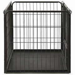 170575 vidaXL Puppy Playpen Steel 91,5x59x61 cm 4