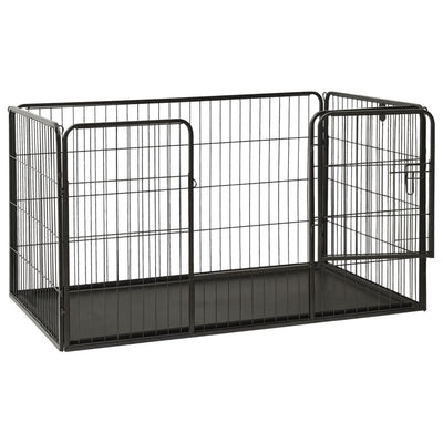 Puppy Playpen Steel 123x77.5x74.5 cm