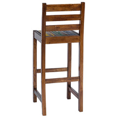 vidaXL Bar Stools 2 pcs Solid Reclaimed Wood 4