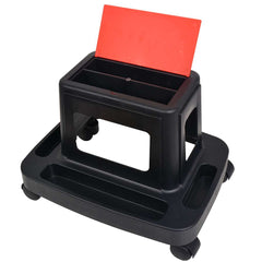 vidaXL Rolling Workshop Stool with Storage 150 kg 4