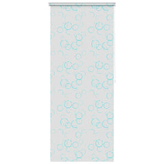 vidaXL Shower Roller Blind | see-through with blue bubbles 2