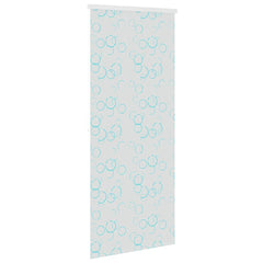 vidaXL Shower Roller Blind | see-through with blue bubbles 4