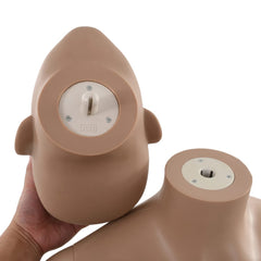 142930 vidaXL Female Mannequin with Glass Base Beige 180 cm 1