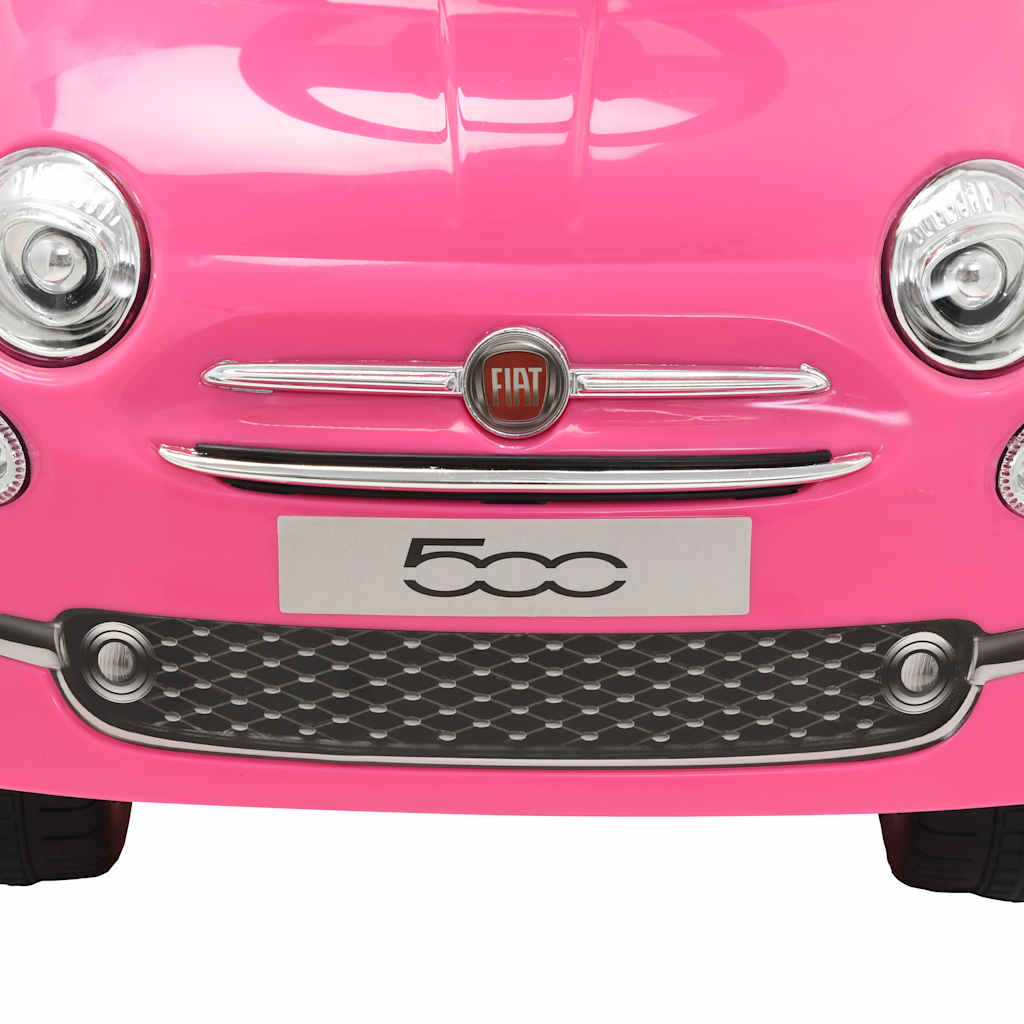 vidaXL Ride-on Car Fiat 500 Pink 6