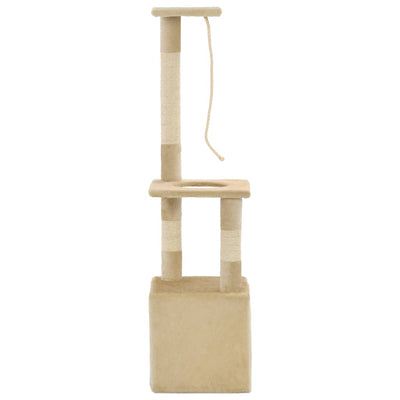 Cat Tree with Sisal Scratching Posts 109 cm Beige