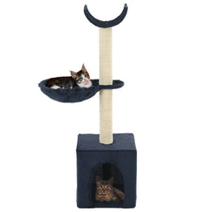 vidaXL Cat Tree with Sisal Scratching Posts 105 cm Blue 2