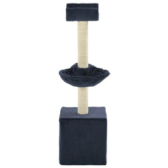 vidaXL Cat Tree with Sisal Scratching Posts 105 cm Blue 3