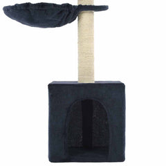 vidaXL Cat Tree with Sisal Scratching Posts 105 cm Blue 5