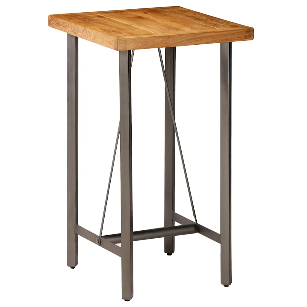 vidaXL Bar Table Solid Reclaimed Teak 60x60x107 cm 1