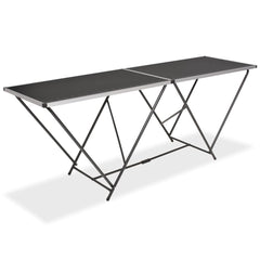vidaXL Pasting Table | Black | MDF, Aluminium, Steel | 200x60 cm | Foldable 1