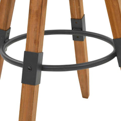 vidaXL Bar Stools 2 pcs Solid Fir Wood 4