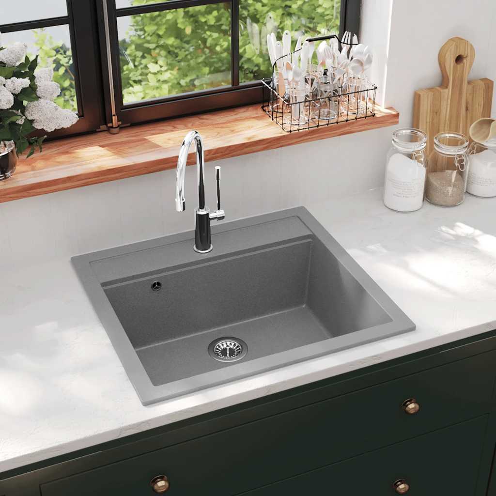Sink Granite Grey 565 mm 510 mm