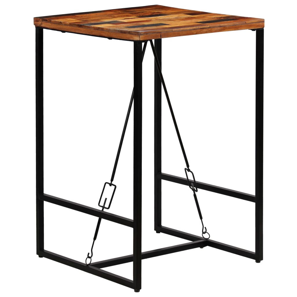 vidaXL Bar Table Solid Reclaimed Wood 70x70x106 cm 1