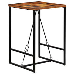 vidaXL Bar Table Solid Reclaimed Wood 70x70x106 cm 1