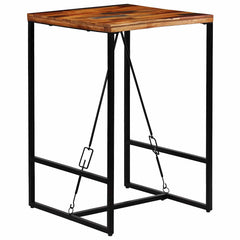 Bar Table Solid Reclaimed Wood 70 cm 70 cm