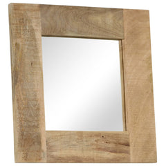 Mirror Solid Mango Wood 50 x 50 cm