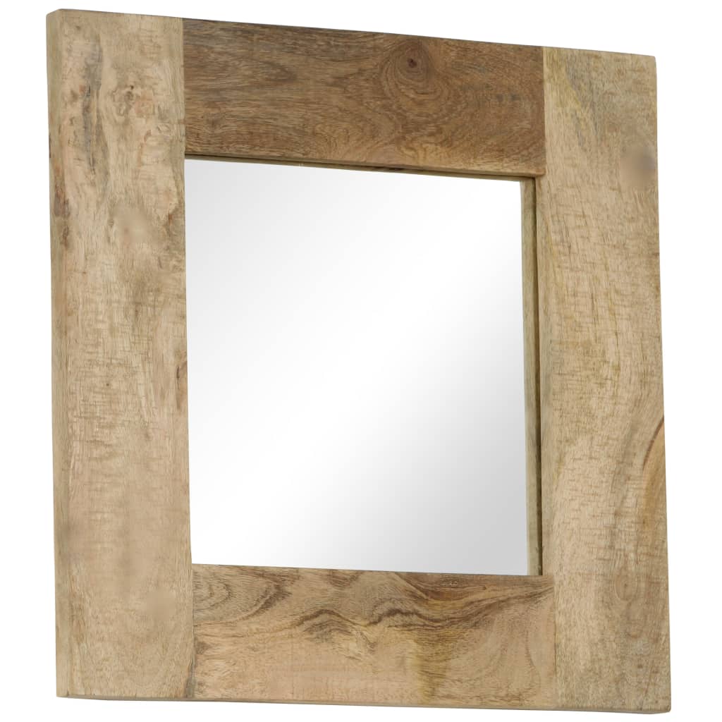 Mirror Solid Mango Wood 50 x 50 cm