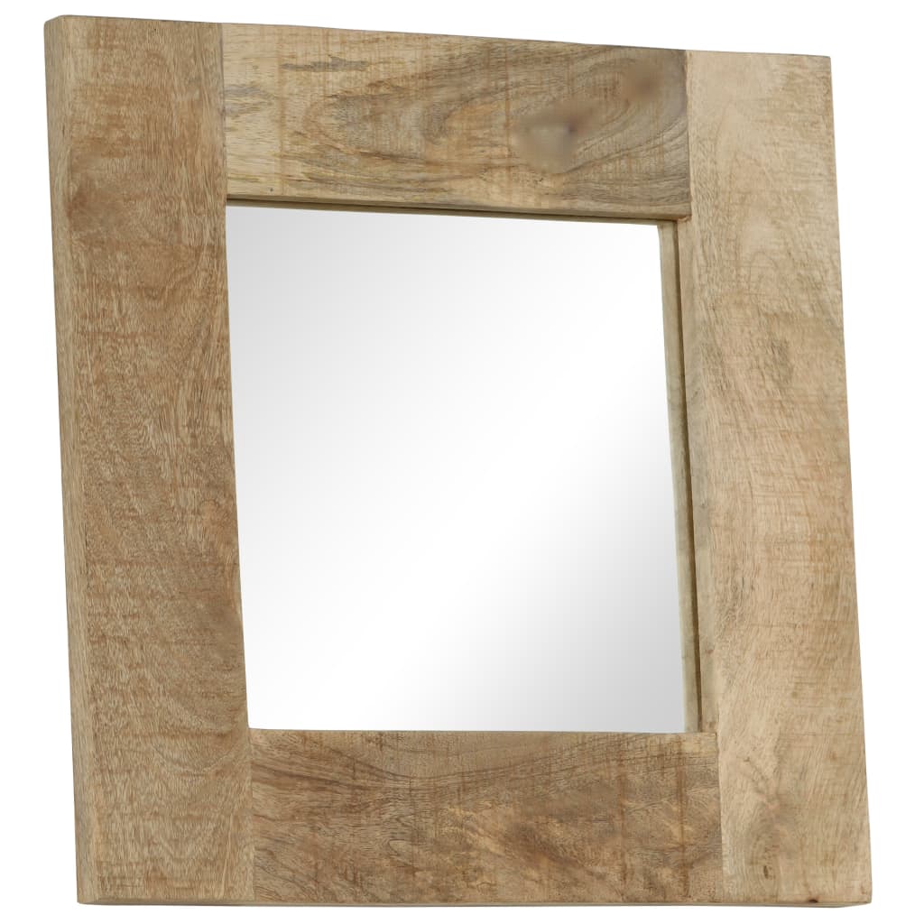 Mirror Solid Mango Wood 50 x 50 cm