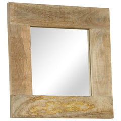 Mirror Solid Mango Wood 50 x 50 cm