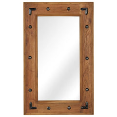 Mirror Solid Acacia Wood 50 x 80 cm