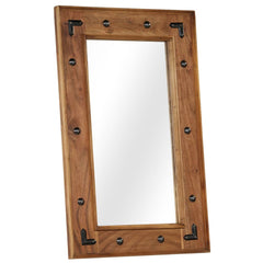 Mirror Solid Acacia Wood 50 x 80 cm