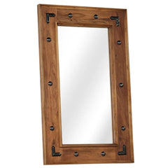 Mirror Solid Acacia Wood 50 x 80 cm