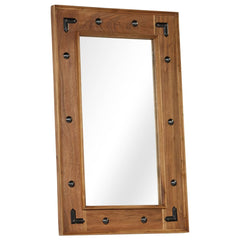 Mirror Solid Acacia Wood 50 x 80 cm