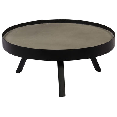 Coffee Table Concrete Top 74x32 cm