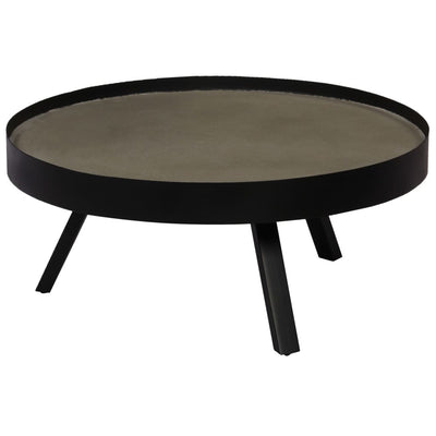 Coffee Table Concrete Top 74x32 cm