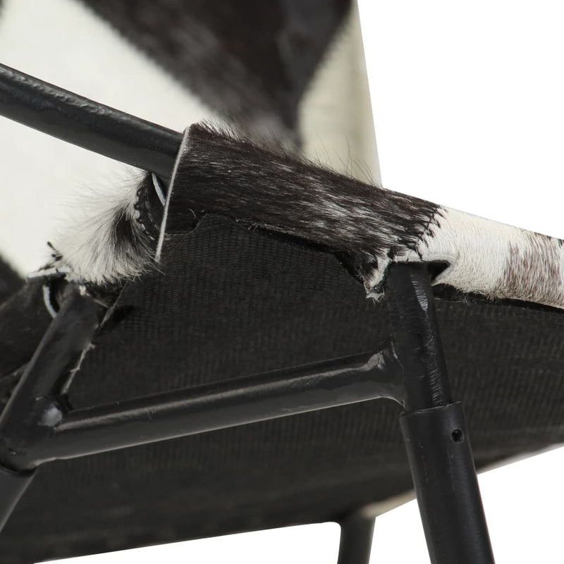 Chair Diamond Black Real Leather