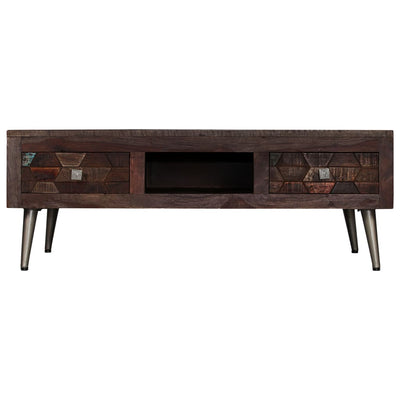 Coffee Table Solid Reclaimed Wood 100x60x35 cm