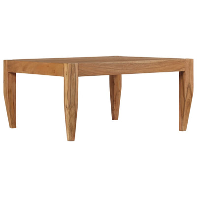 Coffee Table Solid Acacia Wood 80x80x41 cm Brown