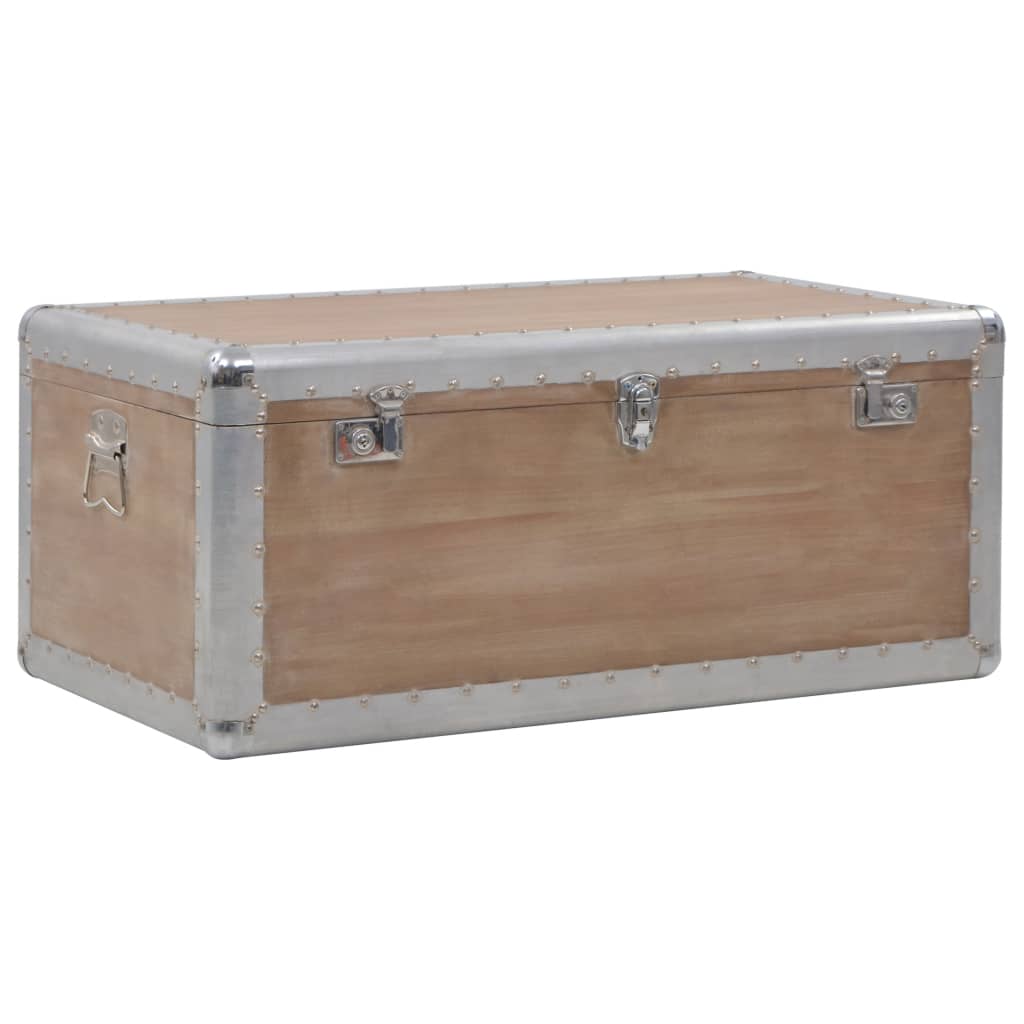 246124 vidaXL Storage Box Solid Fir Wood 91x52x40 cm Brown 3