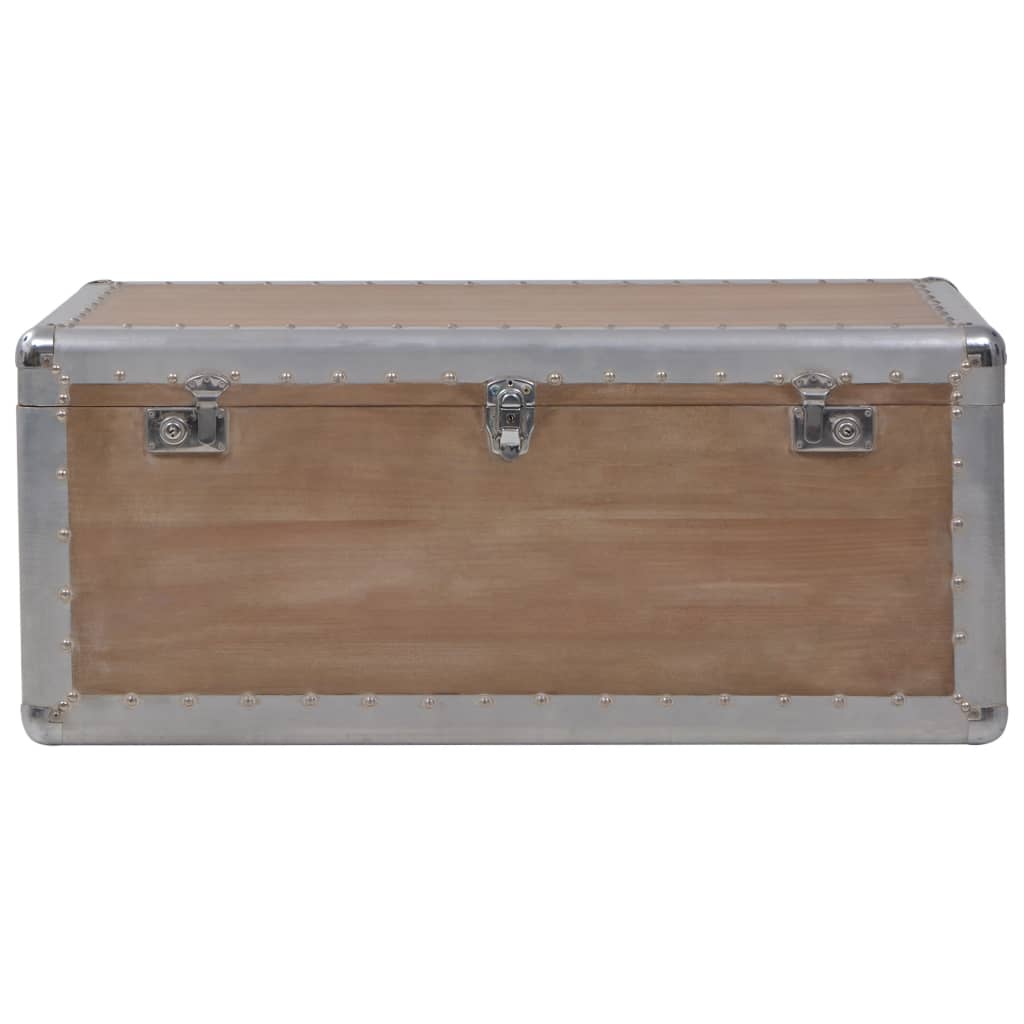246124 vidaXL Storage Box Solid Fir Wood 91x52x40 cm Brown 4