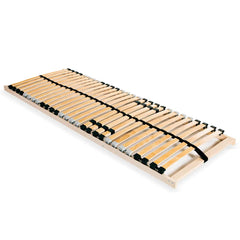 vidaXL Slatted Bed Base without Mattress with 28 Slats 7 Zones 90x200 cm 1